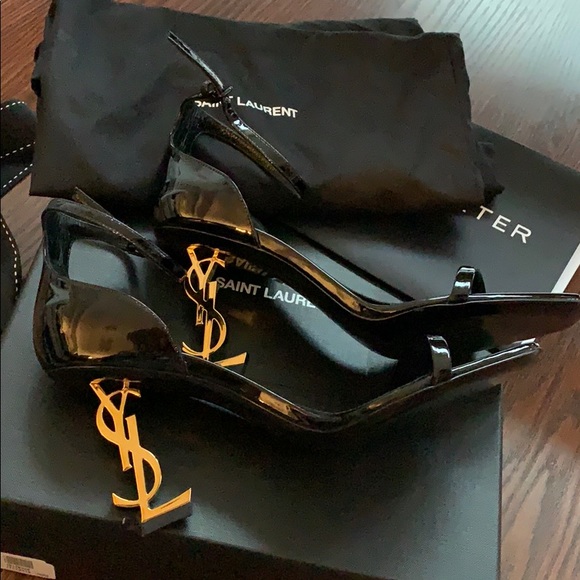 SOLD AUTHENTIC YSL Opyum Heels 85mm BRAND NEW - Picture 2 of 5